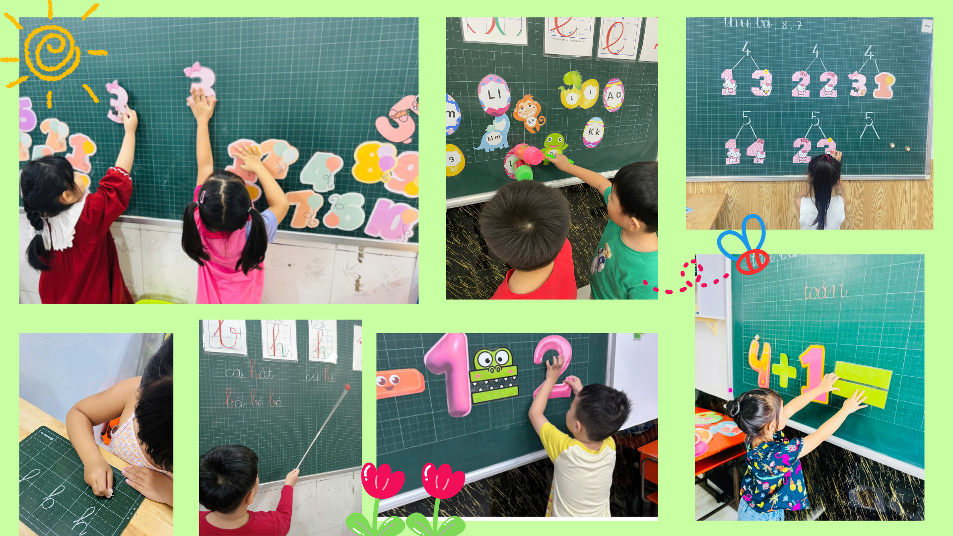 Hình ảnh lớp học 1 - Chữ đẹp Nét Ngọc